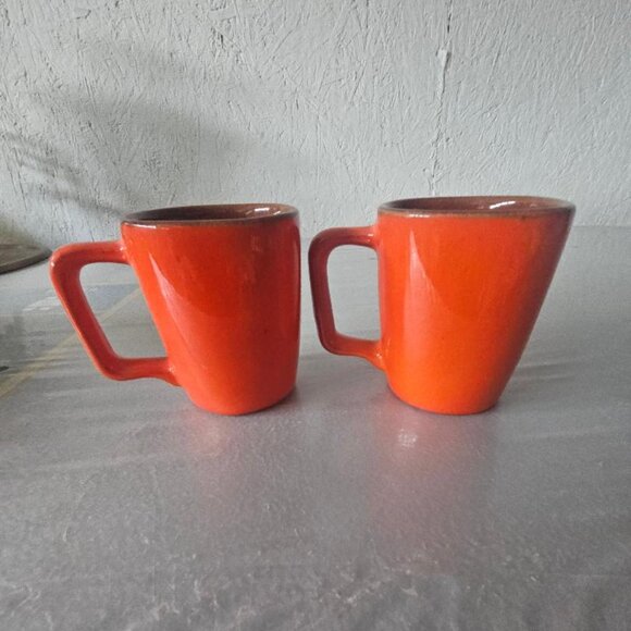 Pair of Frankoma Child Mugs with Mouse on Front - 257C - Picture 2 of 4